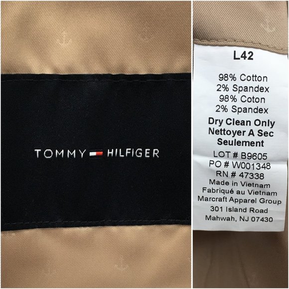 Tommy Hilfiger Mens Blazer Sport Coat Two Button Casual Jacket 42L‎ Cotton Suits - Picture 8 of 13